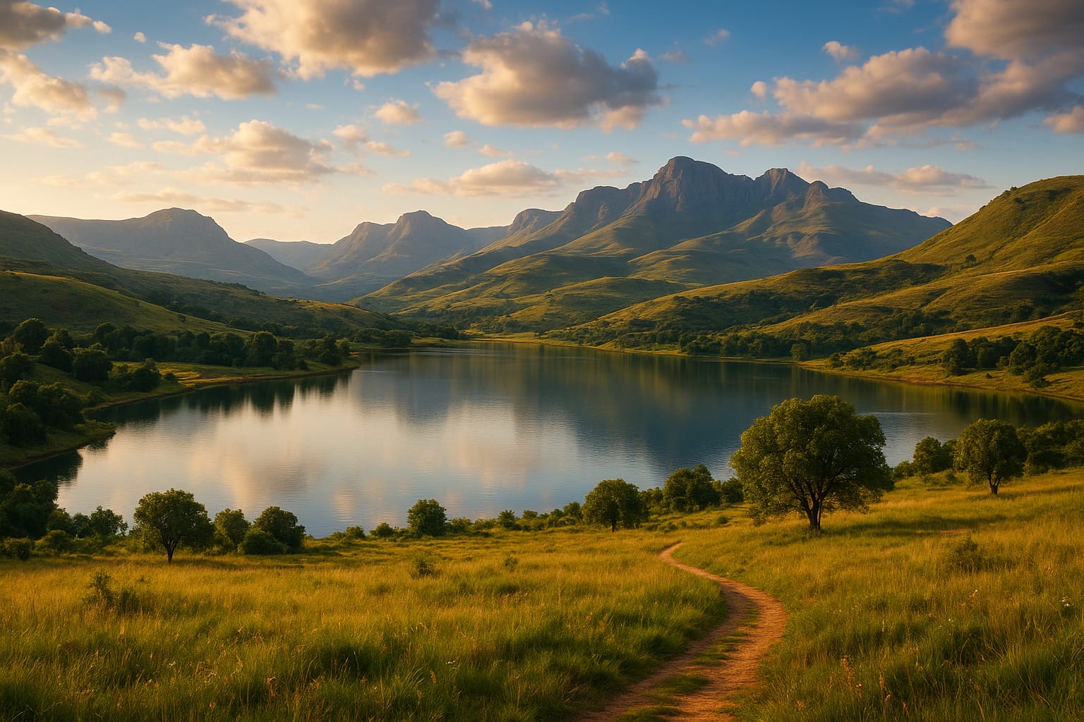 A scenic view of Magaliesburg mountains, a popular getaway from Johannesburg